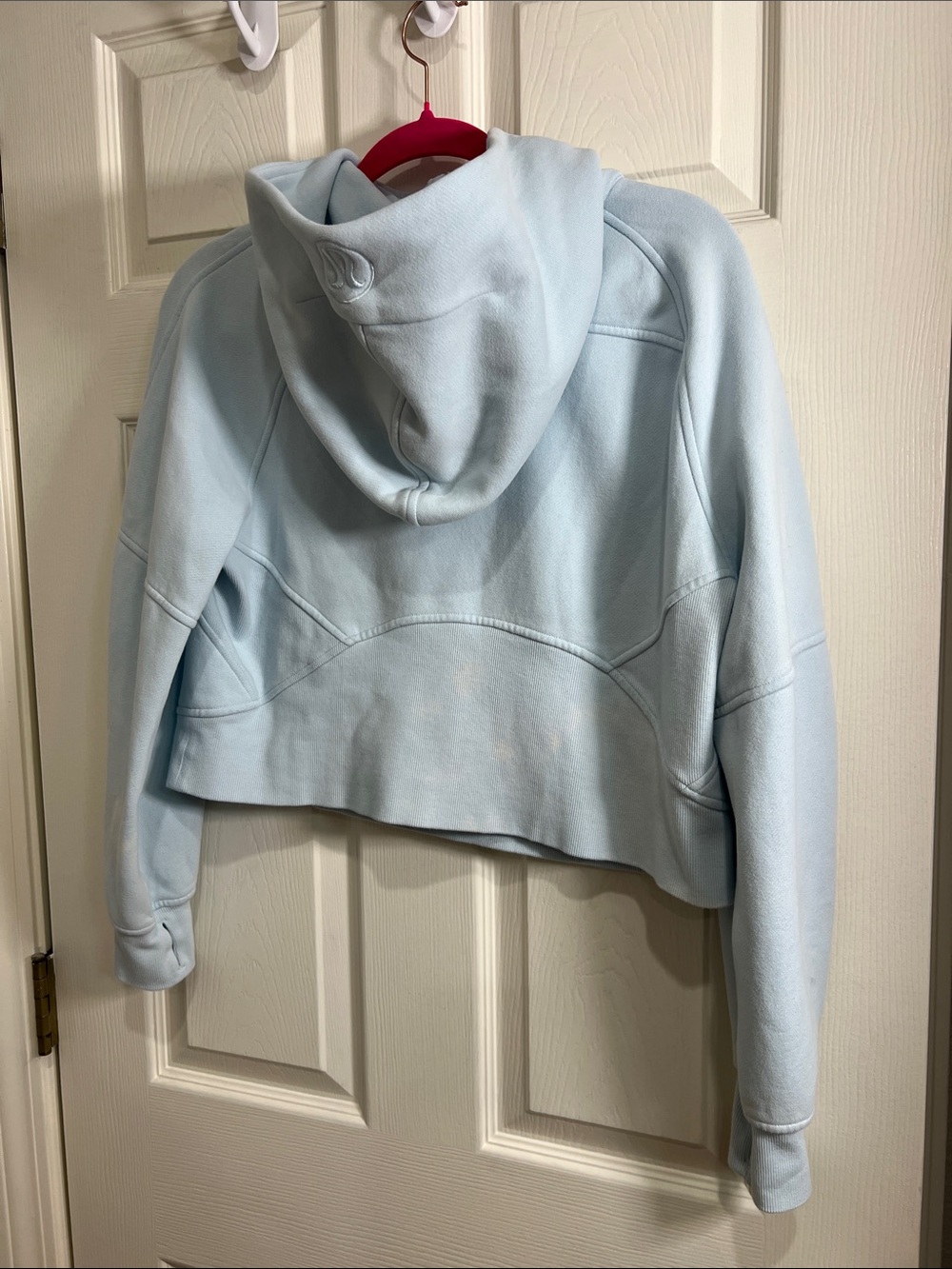 103. Lululemon Scuba Oversized Half-Zip Hoodie Powder Blue XS-S - Picture 10 of 12